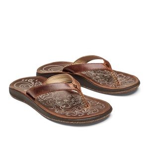 Olukai Women’s Paniolo Natural Sandals Size 10